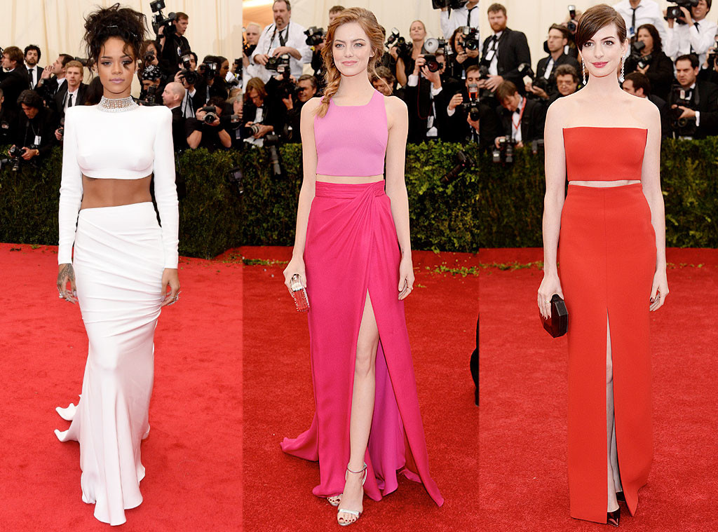 MET Gala Trends, Crop Tops, Rihanna, Emma Stone, Anne Hathaway MET Gala Trends, Crop Tops, Rihanna, Emma Stone, Anne Hathaway